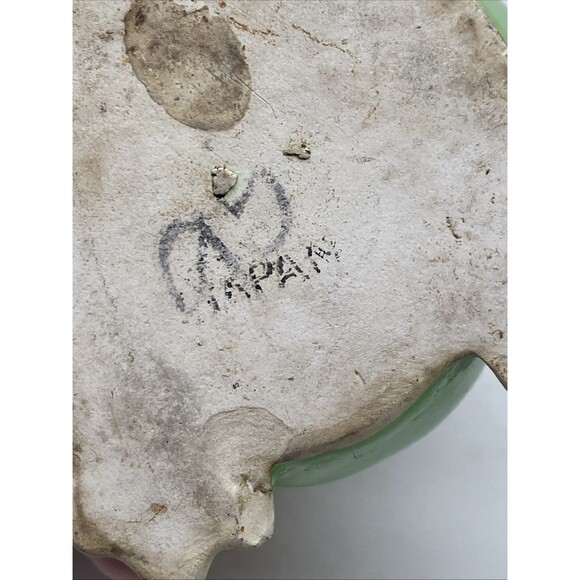 Vintage Ceramic Frog 4" Toothbrush Holder MCM VTG Green Toad 3-Slot - Picture 7 of 7